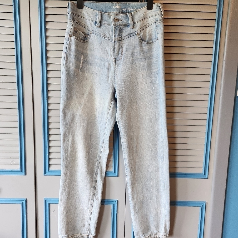 New York & Company Soho Jeans Super High Straight Cut